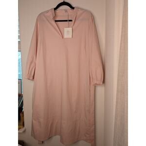 Peserico Made in Italy NWT Rose Blush Cinched Wrap Dress NS